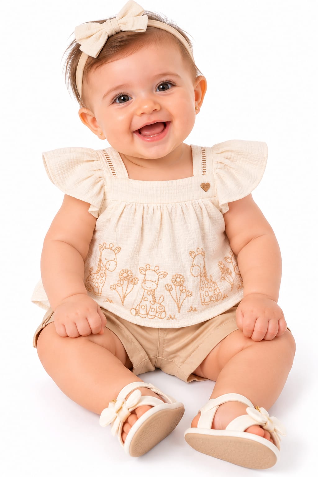 Conjunto Bata e Short - ANJOS BABY
