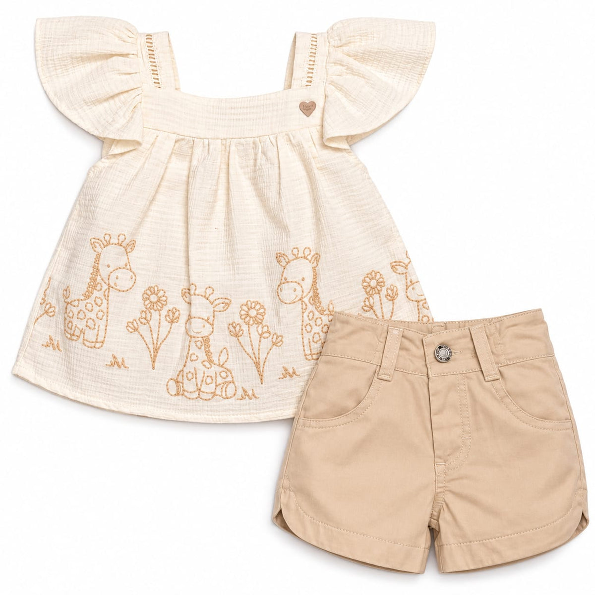 Conjunto Bata e Short - ANJOS BABY