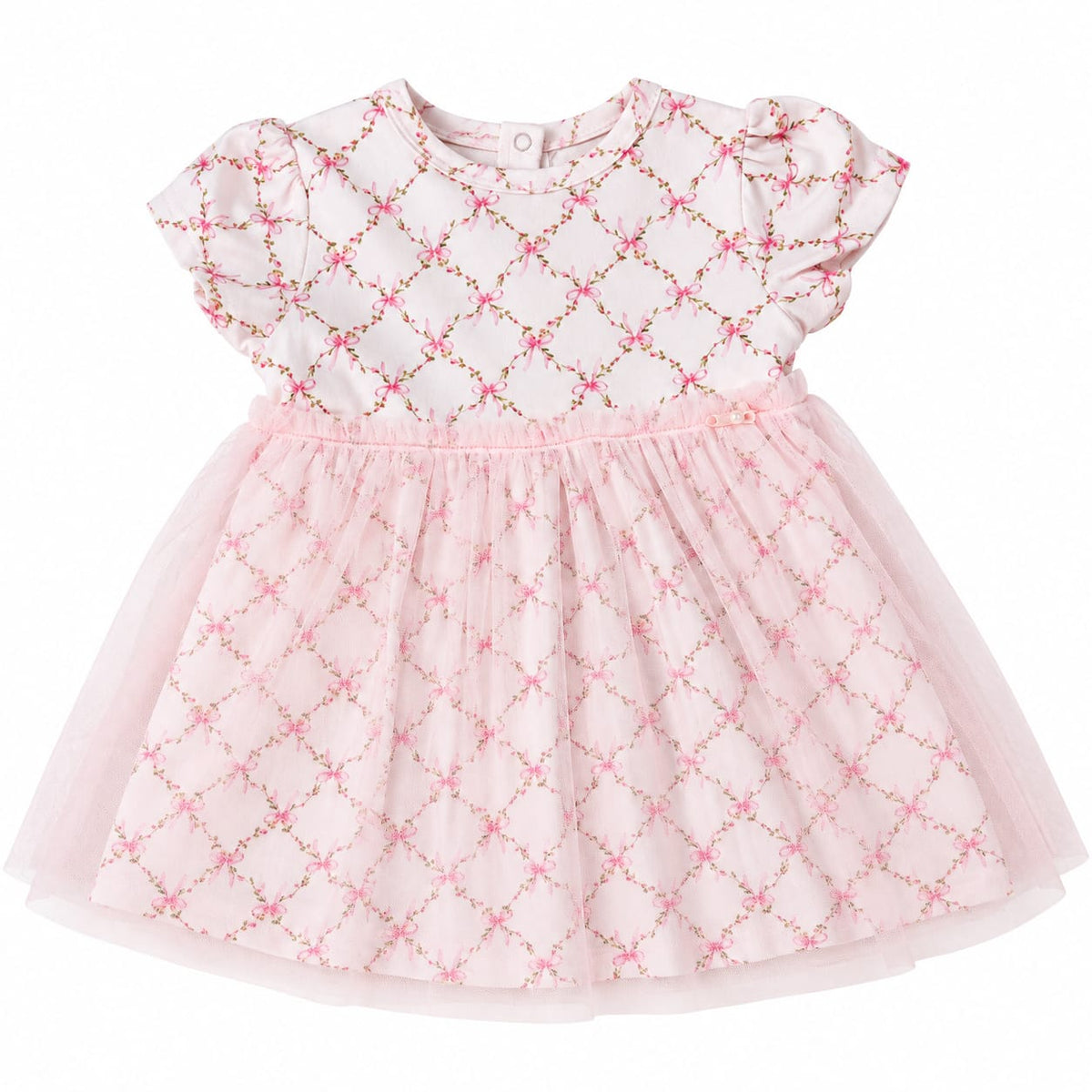 Vestido Malha com Tule - ANIMÊ