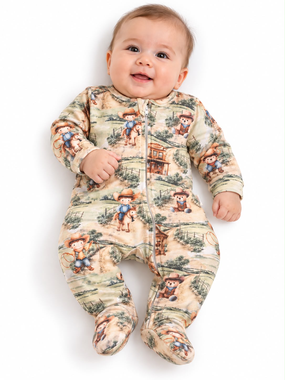 Macacão Suedine Zíper - ANJOS BABY