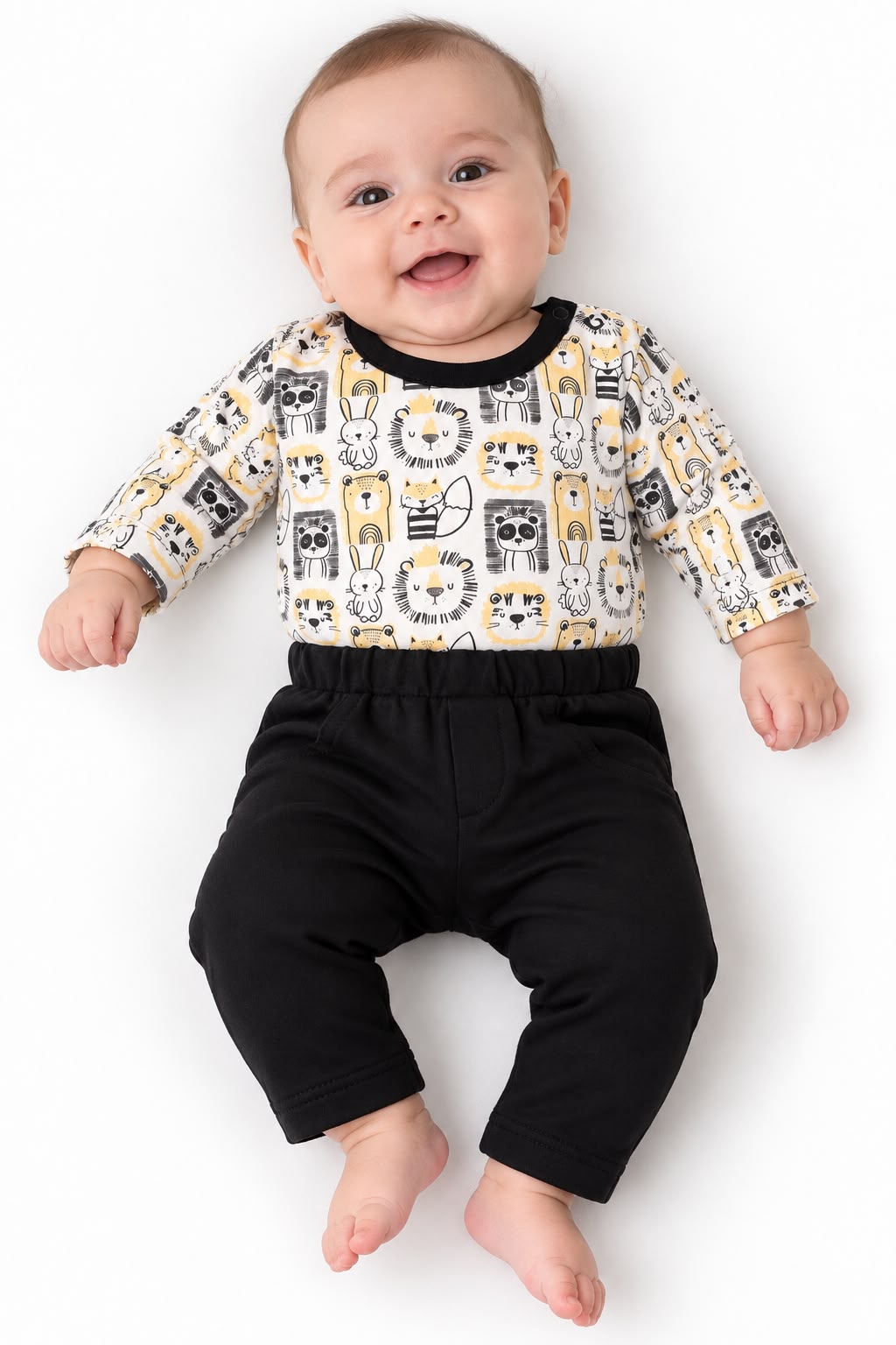 Conjunto Body Manga longa e Calça - ANJOS BABY