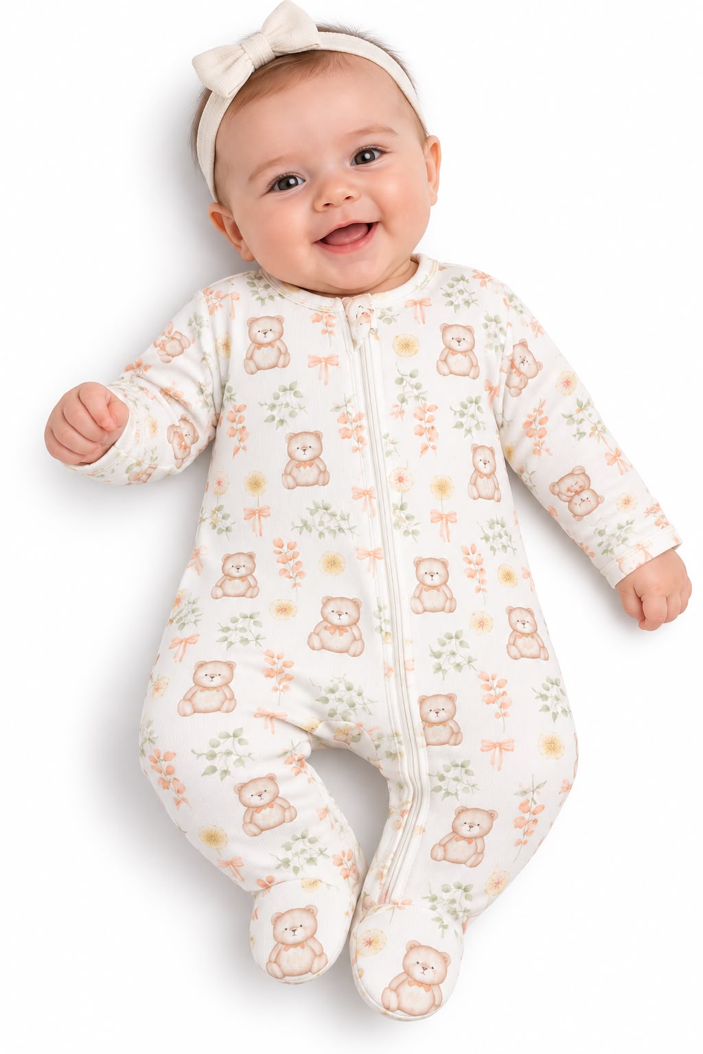 Macacão Ziper Suedine - ANJOS BABY
