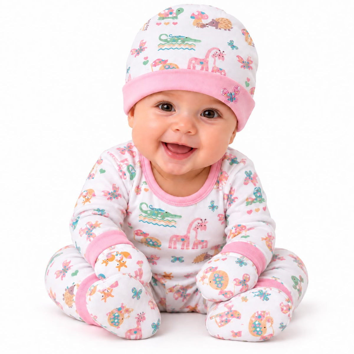 Kit Touca, Luva e Meia - ANJOS BABY